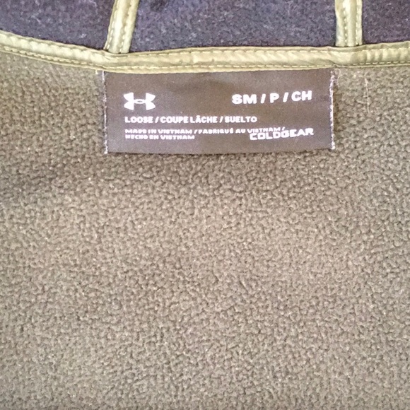 Under Armour Coldgear Zip Up Jacket - Hunter Green - Small - Picture 2 of 5